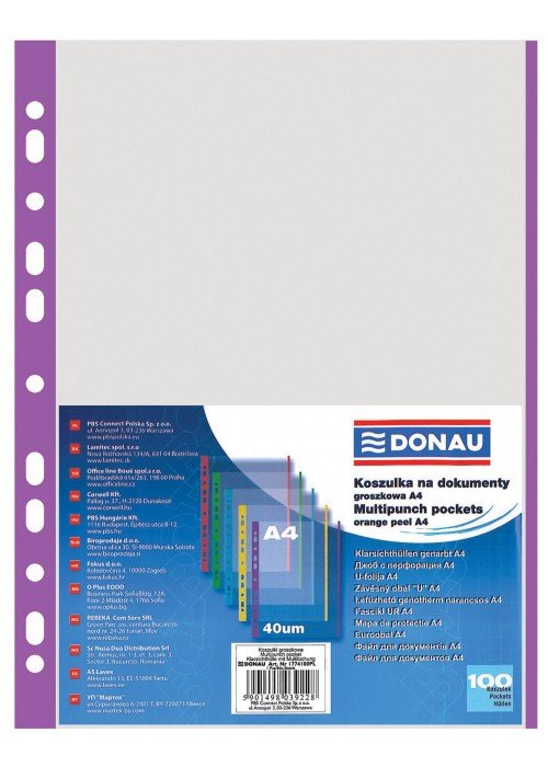 Įmautės su violet.krašteliu A4 100vnt.