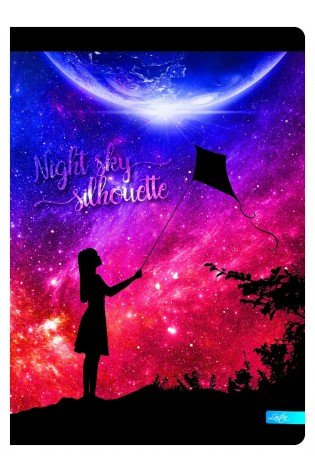 Sąsiuvinis A5 96lap 70g linija NIGHT SKY