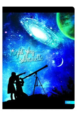 Sąsiuvinis A5 96lap 70g linija NIGHT SKY