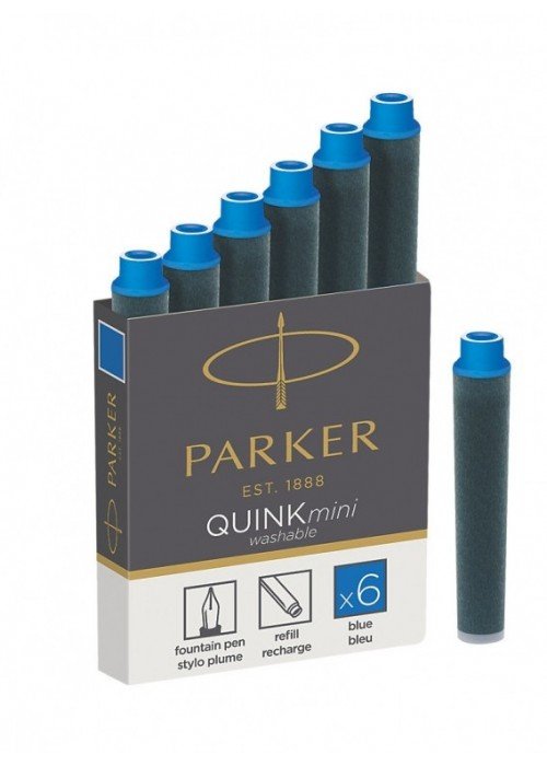 Rašalo kapsulės "Parker" ilgos 5vnt mėl.
