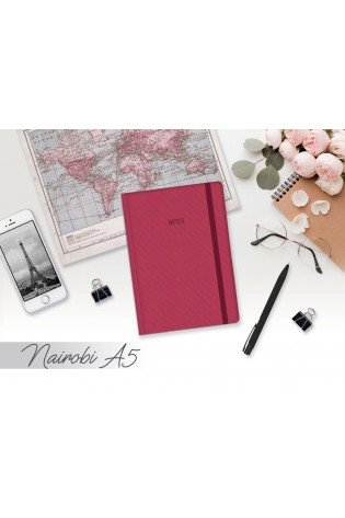 Darbo knyga be datų A5 80g linija NAIROBI