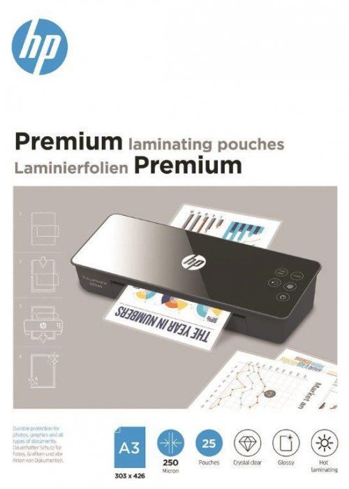 Laminavimo vokelis HP Premium A3 250mic 25vnt