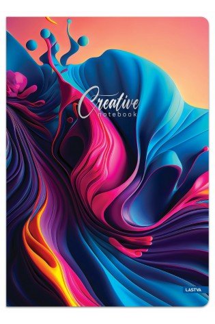 Sąsiuvinis A4 96lap 70g lang CREATIVE