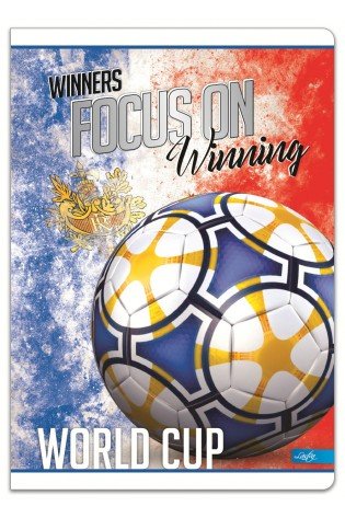 Sąsiuvinis A5 52l. 80g, linija FOOTBALL