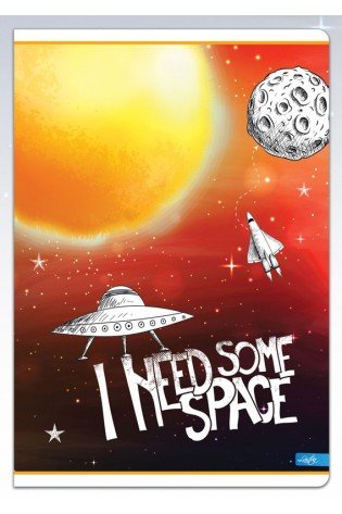 Sąsiuvinis A4 52l 80g linija SPACE
