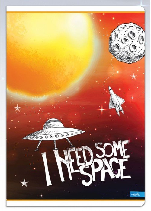 Sąsiuvinis A5 52l 80g linija SPACE