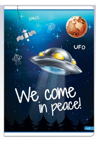 Sąsiuvinis A5 52l 80g linija SPACE