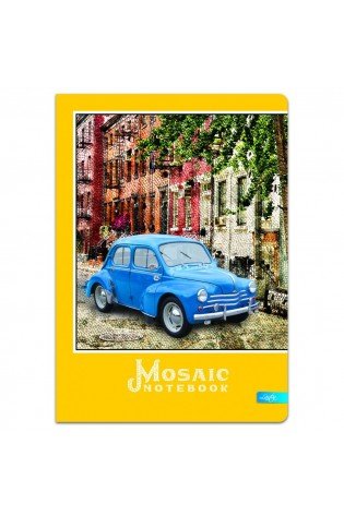 Knyga A5 96lap 70g linija MOSAIC