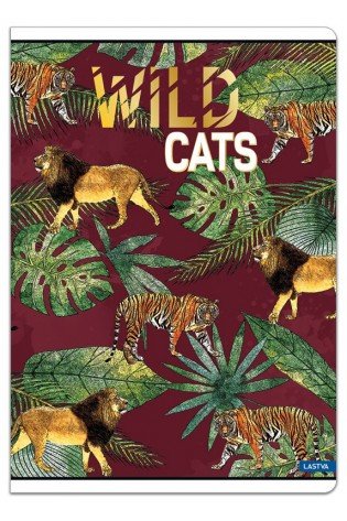 Sąsiuvinis A5 52lap 80g lang WILD CATS