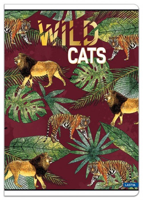 Sąsiuvinis A5 52lap 80g lang WILD CATS