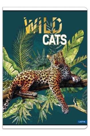 Sąsiuvinis A5 52lap 80g lang WILD CATS