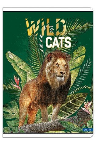 Sąsiuvinis A5 52lap 80g lang WILD CATS