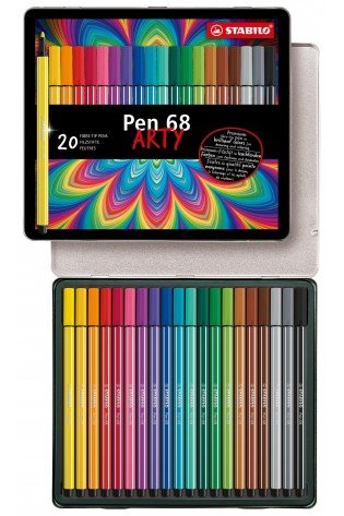 Flomasteriai PEN 68 arty 20vnt