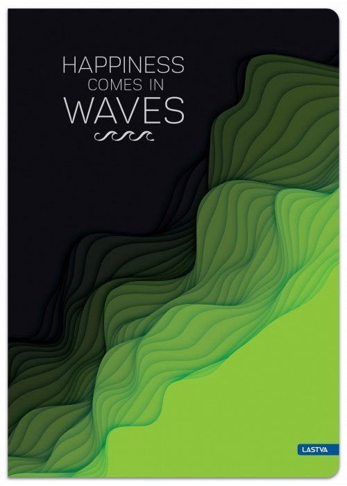 Knyga A5 96lap 70g lang WAVES