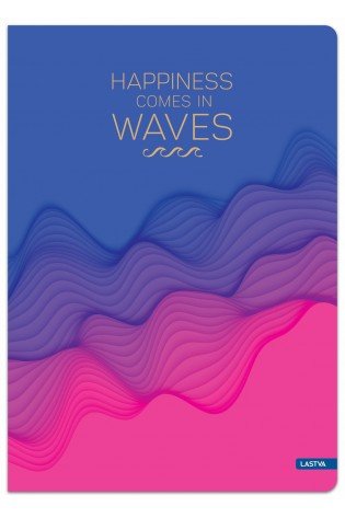 Knyga A5 96lap 70g lin WAVES