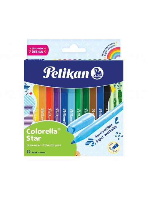 Flomasteriai COLORELLA Star 12sp