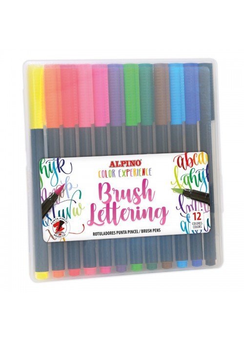 Teptukiniai flomasteriai ALPINO Color Experience brush lettering 12sp