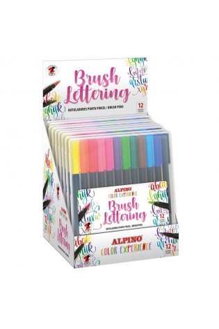 Teptukiniai flomasteriai ALPINO Color Experience brush lettering 12sp