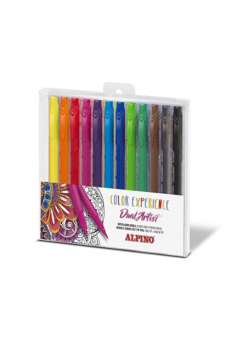 Flomasteriai ALPINO Color experience dual artist 12vnt