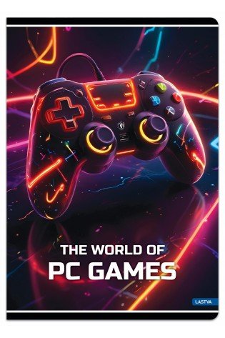 Sąsiuvinis A4 52lap 80g lang PC GAMES