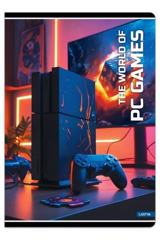 Sąsiuvinis A5 52lap 80g linija PC GAMES