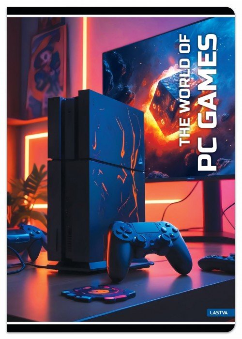 Sąsiuvinis A5 52lap 80g linija PC GAMES