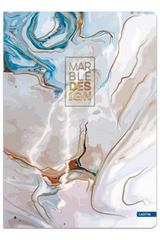 Knyga A5 96lap 70g linija MARBLE