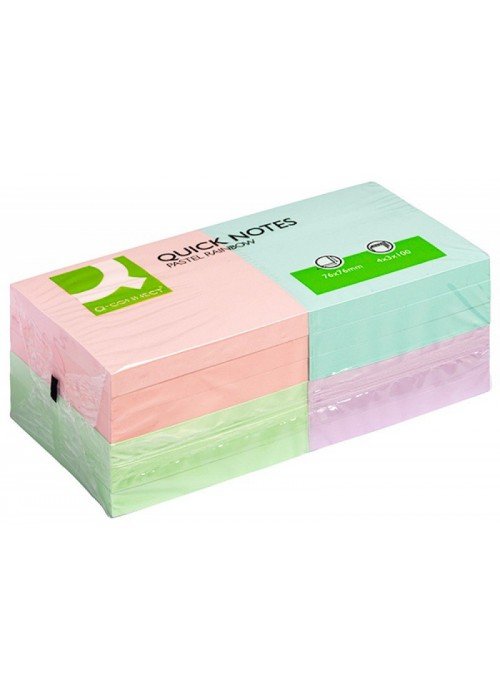 Lipnūs lapeliai 76x76mm(4x3x100lap) pasteliniai