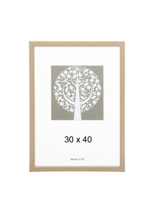 Rėmelis A3 30x40cm šviesaus medžio sp.