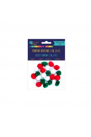 Akriliniai burbuliukai, 1cm, MIX, 24vnt.