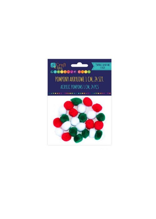 Akriliniai burbuliukai, 1cm, MIX, 24vnt.