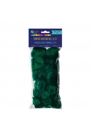 Akriliniai burbuliukai, t.žali, 24vnt.