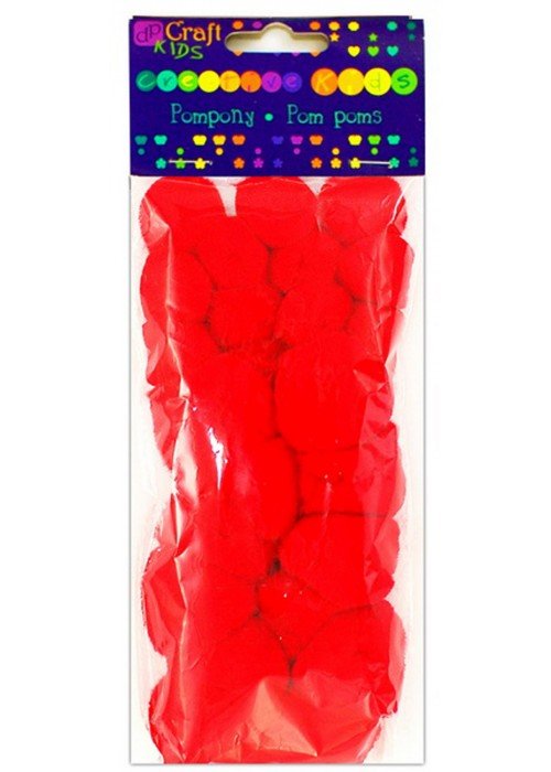 Akriliniai burbuliukai, raudoni, 24vnt.