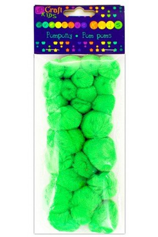 Akriliniai burbuliukai, žali, 24vnt.