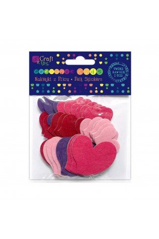 Lipdukai iš veltinio ŠIRDIS 36vnt.