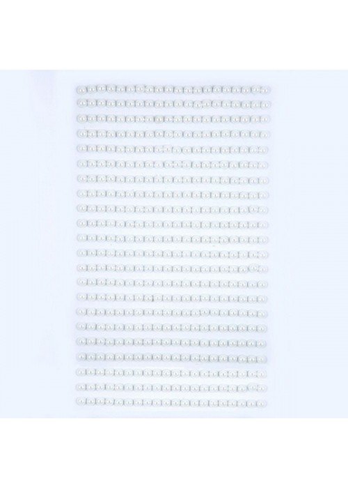 Lipnūs perlai 4mm 440vnt WHITE