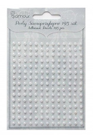 Lipnūs perlai 3mm 195vnt.balta