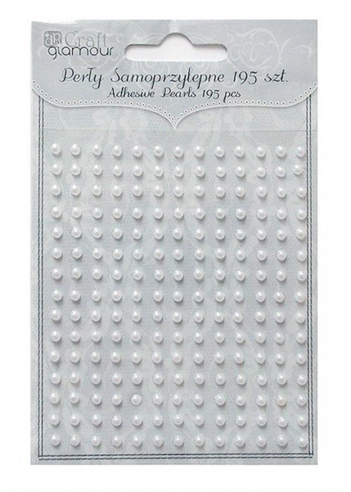 Lipnūs perlai 3mm 195vnt.balta