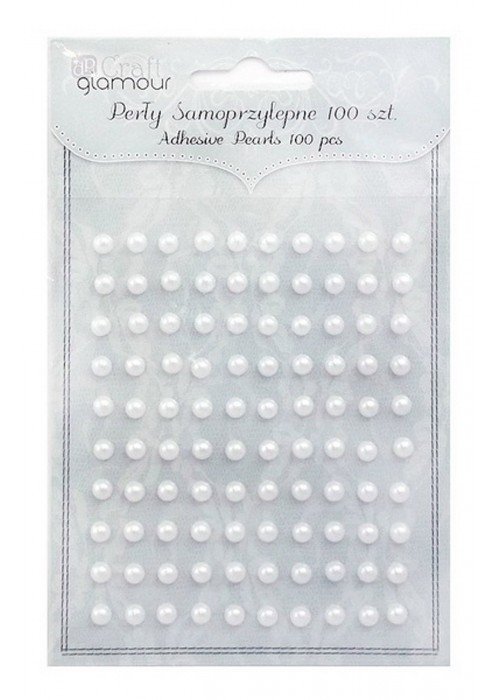 Lipnūs perlai 5mm 100vnt.balti
