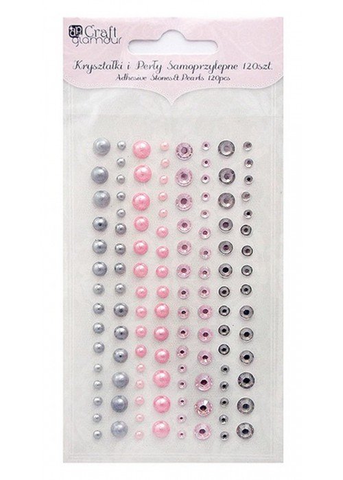 Lipnūs kristalai ir perlai 120vnt.pas.sp