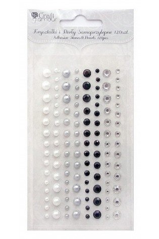 Lipnūs kristalai ir perlai 120vnt.b+j