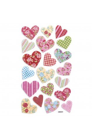 Lipdukai iš putų ŠIRDYS, 20vnt.