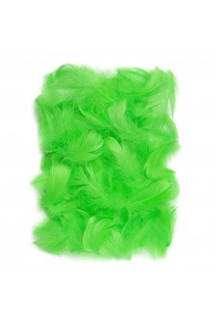 Plunksnos 5-12cm 10g, žalios