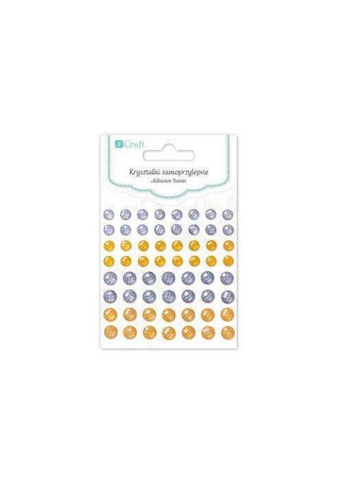 Dekor.lipnūs kristalai, 60vnt.,auksiniai + sidabriniai