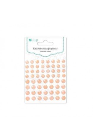 Dekor.lipnūs kristalai, 60vnt.,kreminiai