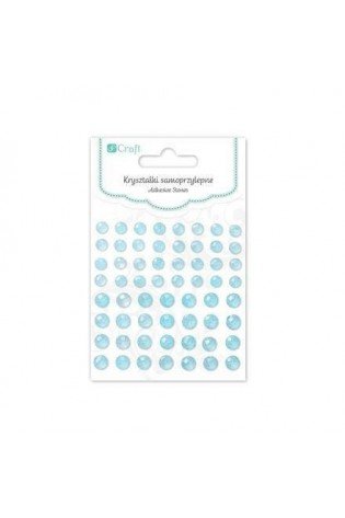 Dekor.lipnūs kristalai, 60vnt.,mėlyni