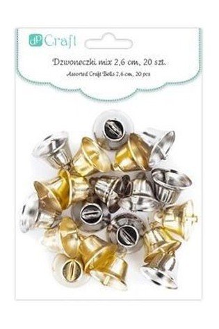 Varpeliai metaliniai MIX, 2.6cm,20vnt.