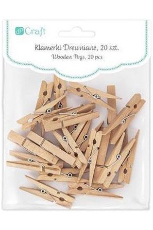 Spaustukai mediniai 4.8cm, 20vnt.