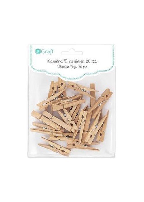 Spaustukai mediniai 4.8cm, 20vnt.