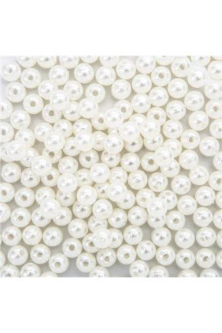 Dekoratyvniai perlai 6mm 40g